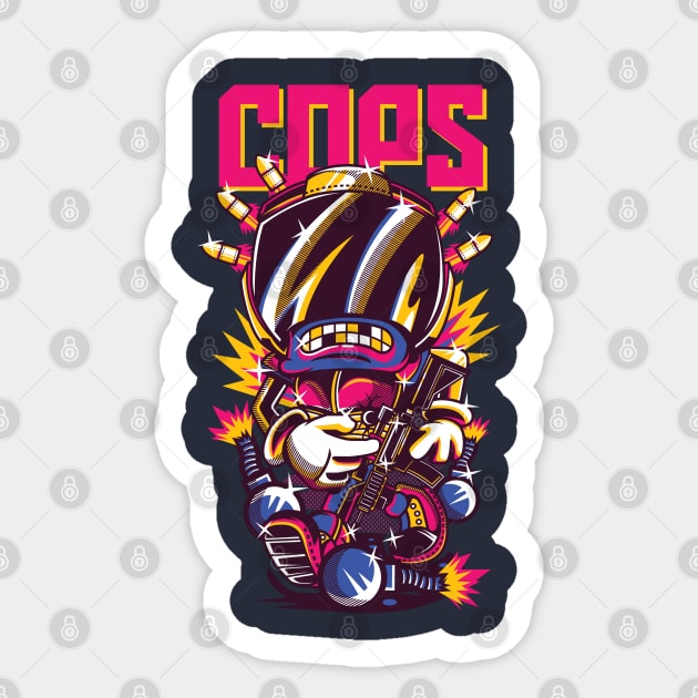 Cops Sticker by Stellart